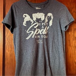 Disney Charcoal Tee with White Logo